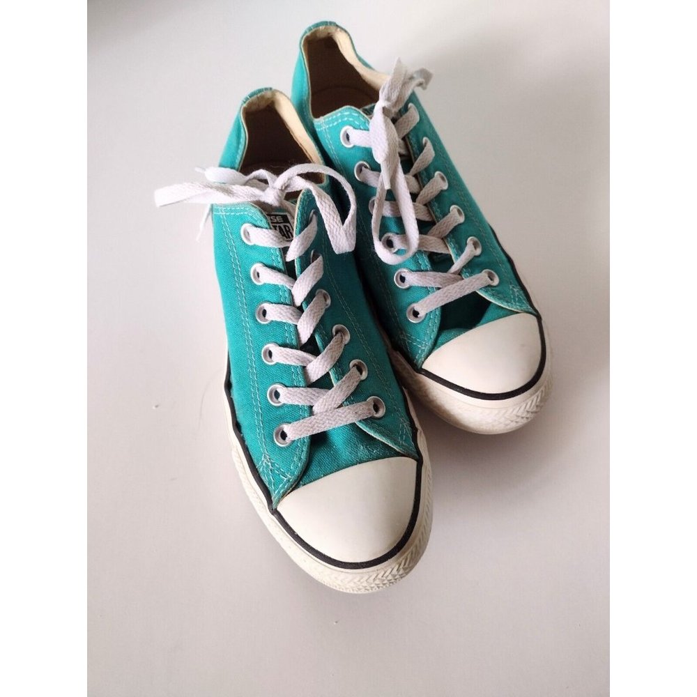 Converse Teal/White Low Top Sneakers